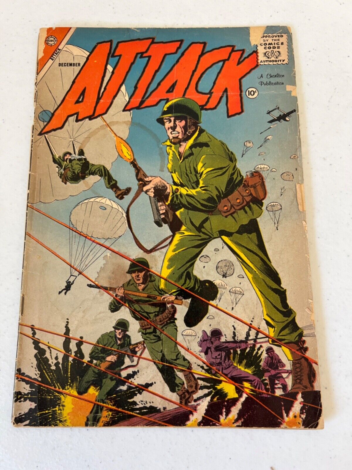 *Rare* Attack Vol 1 No 55 Comic Book December 1958