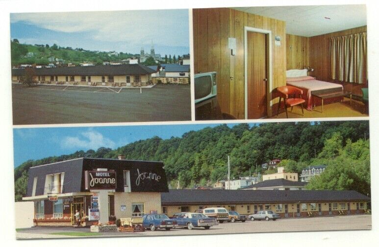 Ste-Anne de Beaupre Motel Joanne Hotel Postcard ~ Quebec Canada