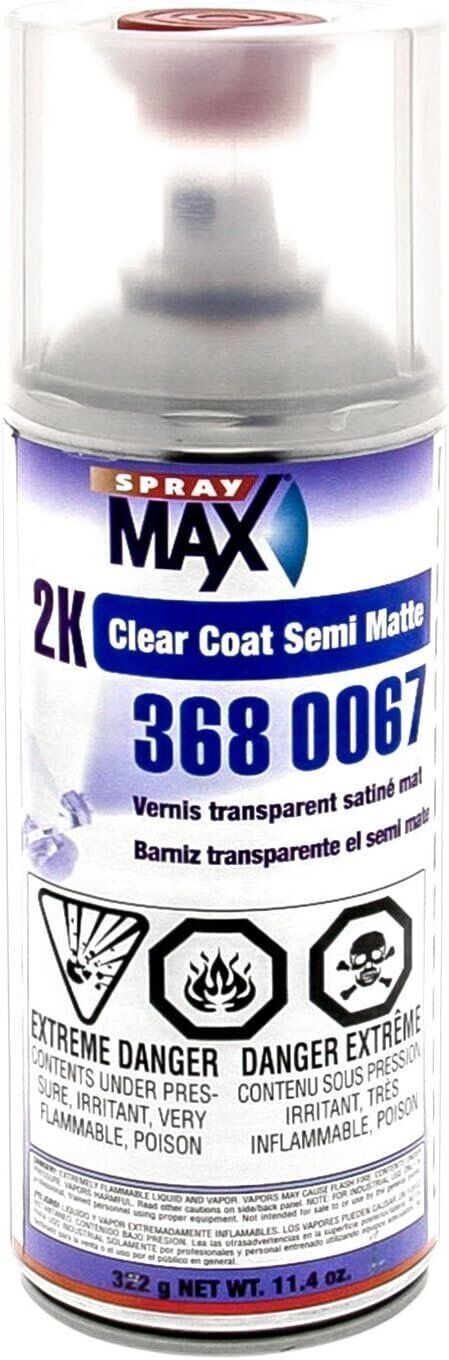 Spray max 2K 368-0067 Clear Satin Finish, 11.4 oz