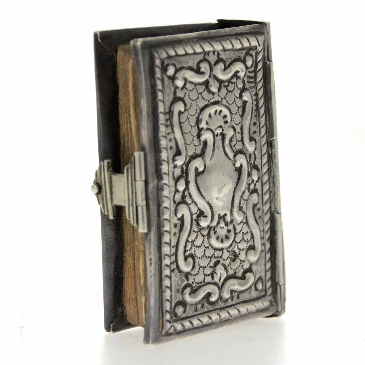 Rare & Important Silver Binded Miniature Hebrew Prayer Book Venice Italy 1731
