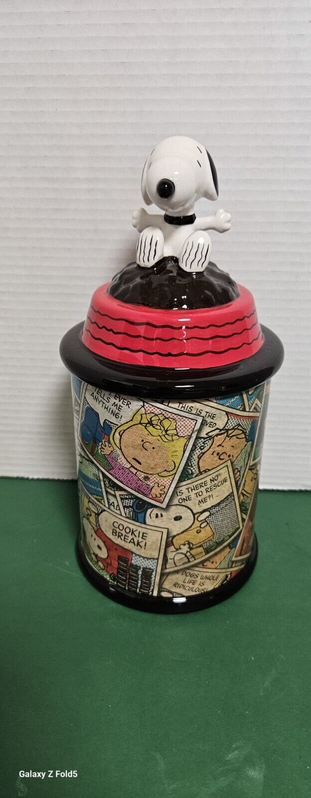 Very Rare Peanuts Snoopy Comic Strip Cookie Jar. By Westland Giftware. Excellent