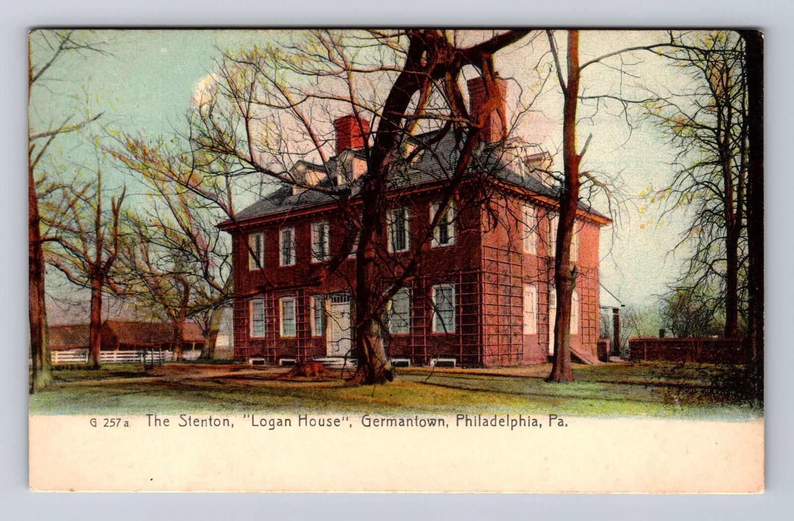 Germantown PA-Pennsylvania, Stenton, Logan House, Antique Vintage Postcard
