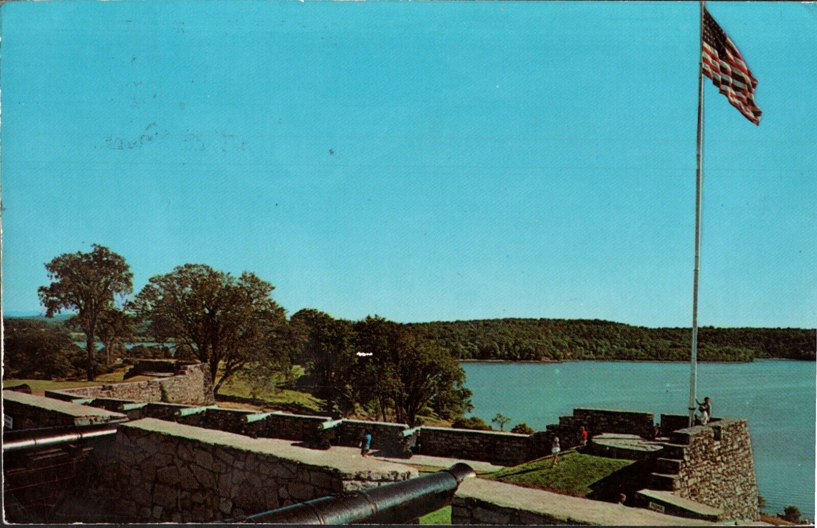 Fort Ticonderoga, New York Main Flag Bastion Postcard