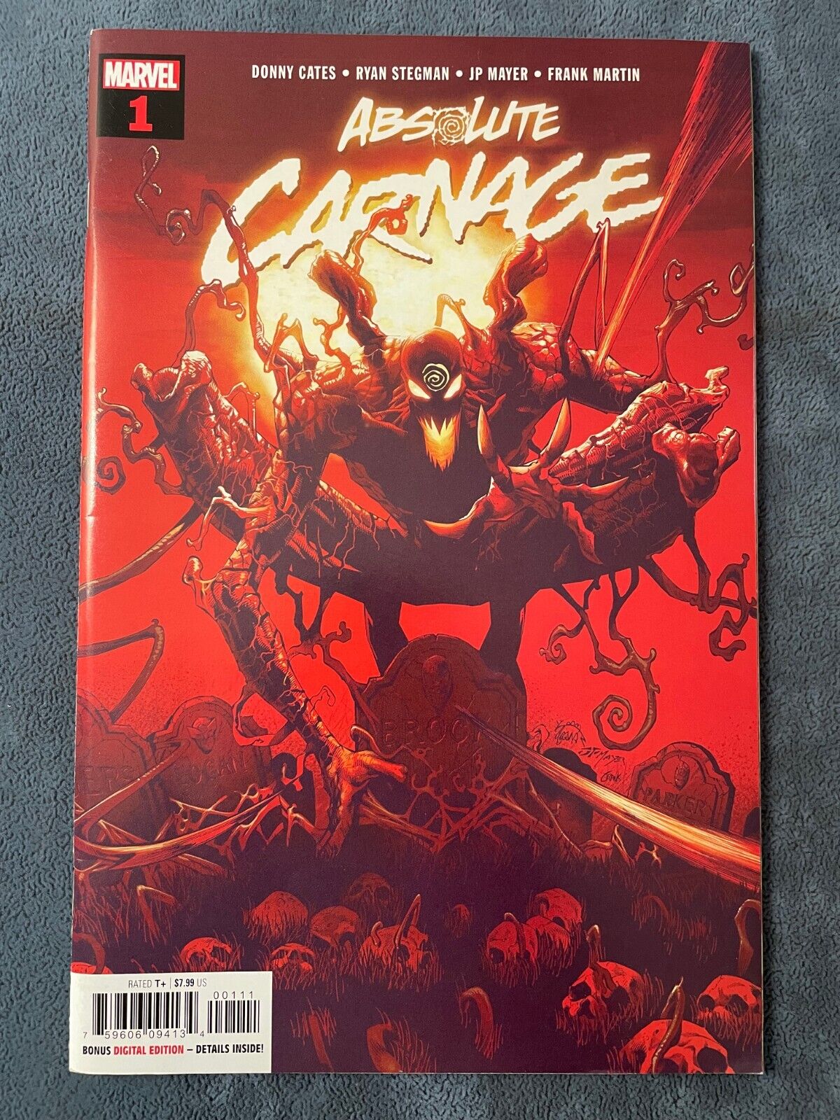 Absolute Carnage #1 2019 Marvel Comic Book Donny Cates Ryan Stegman Cover VF+