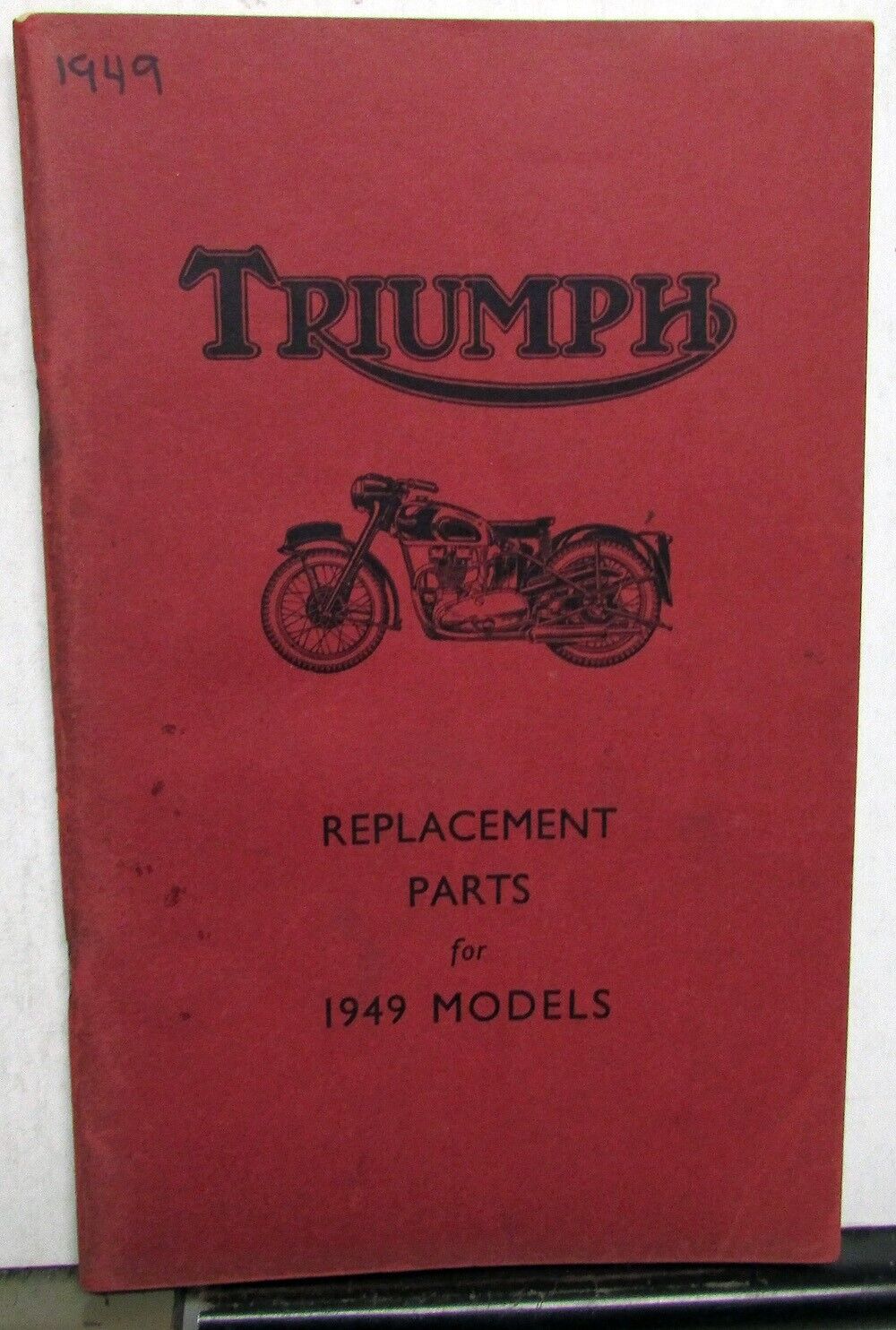 1949 Triumph Motor Cycles Dealer Parts Book 3T De Luxe Speed Twin Tiger 100 Orig