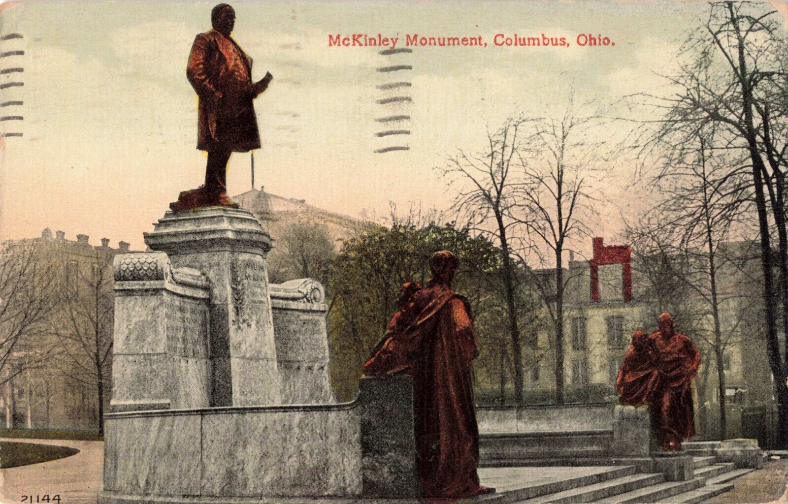 The McKinley Monument, Columbus, Ohio OH - 1916 Vintage Postcard