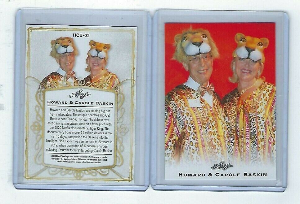 2020 Leaf Tiger King Joe Exotic Carole & Howard Baskin #HCB-02 