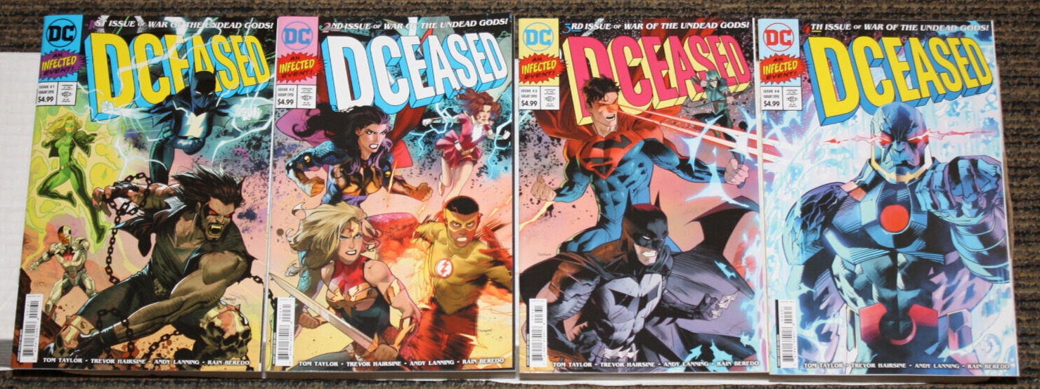 DC DCeased: War of the Undead Gods #1-8 COMPLETE SET All B Homage Cvrs - 1sts