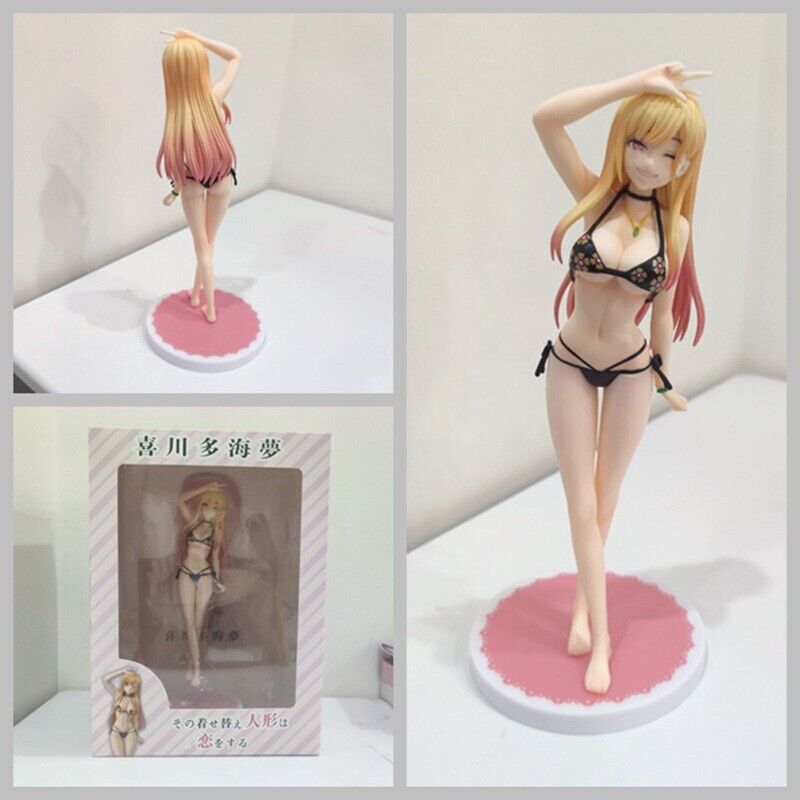 Anime My Dress-Up Darling Kitagawa Marin 23cm Bikini Sexy Girl Figure Toy Model