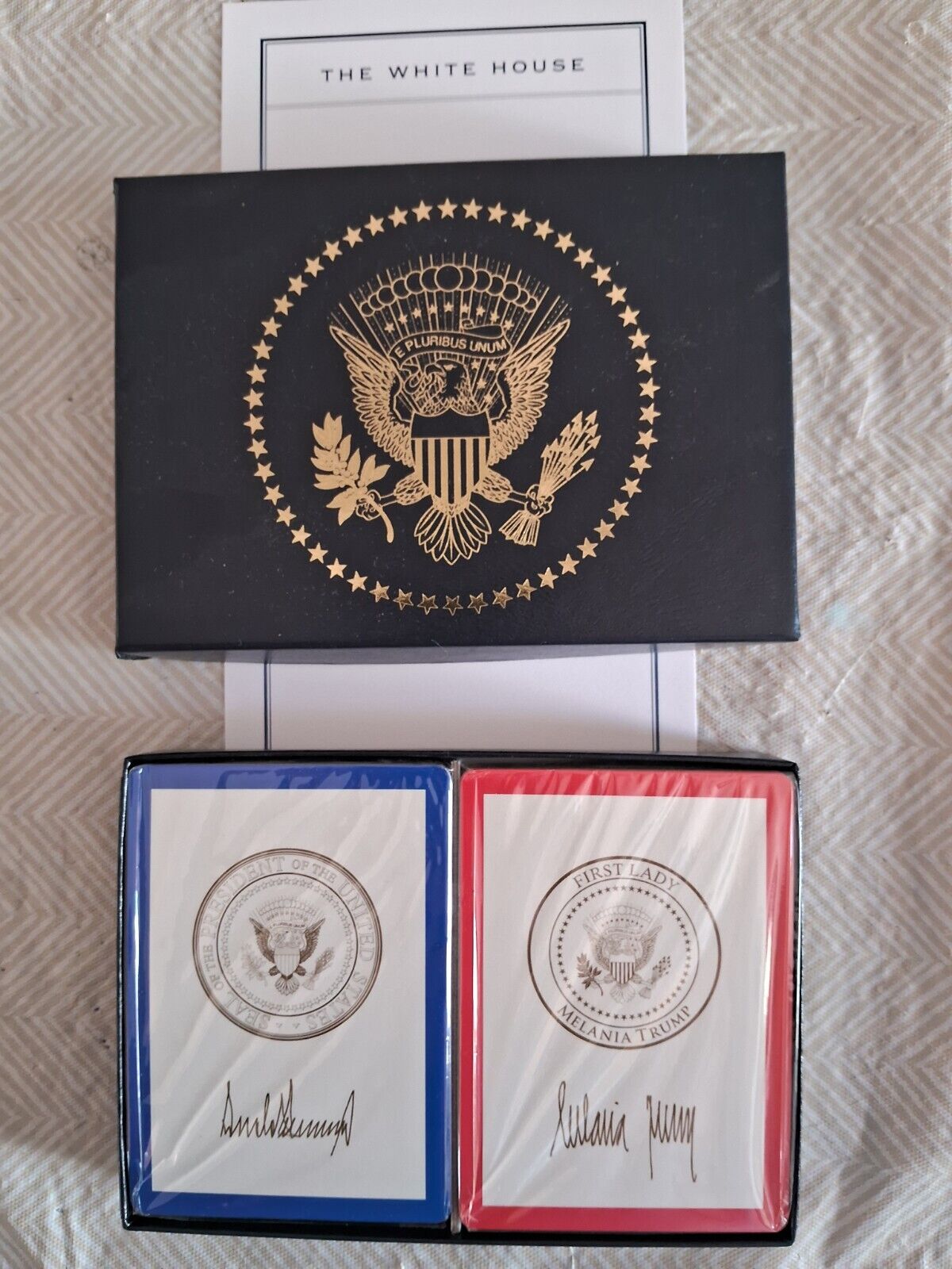 President Donald J Trump & First Lady Official White House Issue Playing Cards