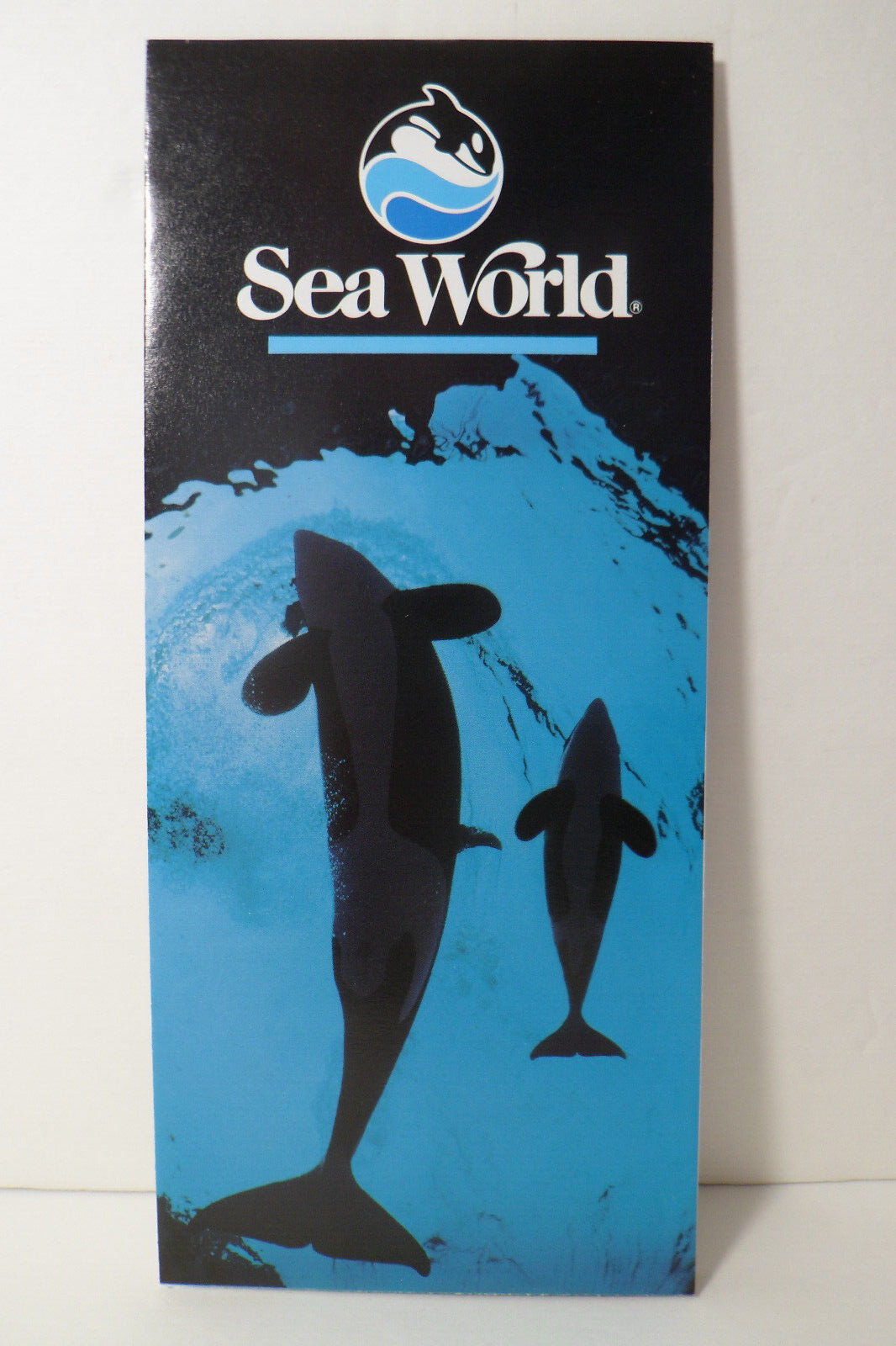 1989 Sea World Orlando Florida Shamu and Baby Shamu Vintage Brochure
