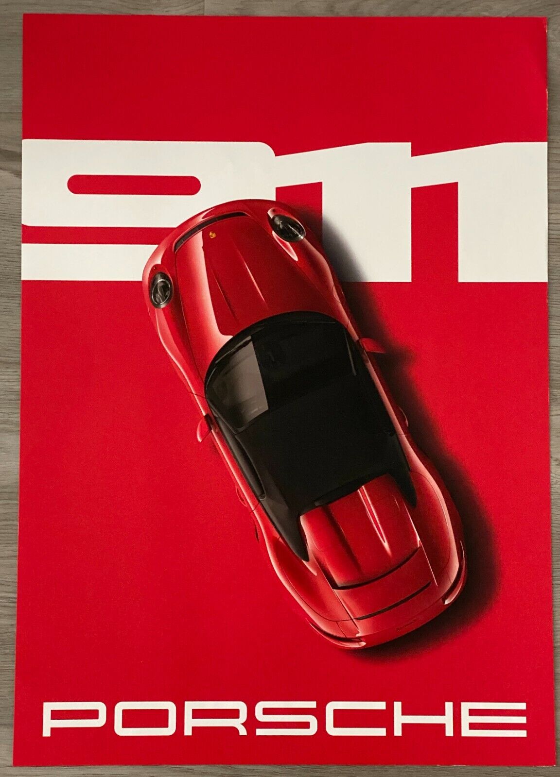 2023 Porsche 911 Speedster 60th Anniversary Showroom Advertising Poster - RARE