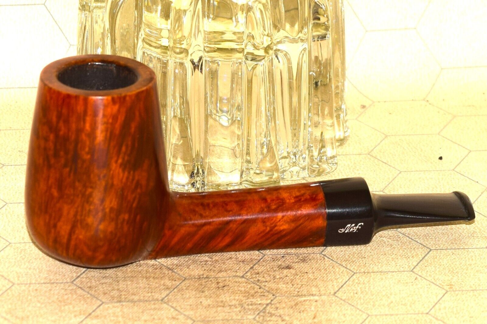 MAGNUS EXCLUSIVE HAND MADE IN DENMARK 9mm Filter Sitter Tobacco Pipe #A813