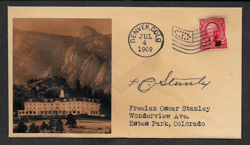 The Stanley Hotel 1909 Opening Collector's Envelope Reprint The Shining OP1095