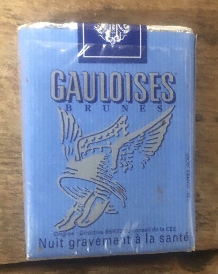 Gauloises Cigarette Pack Empty  Tobacco Advertising - France