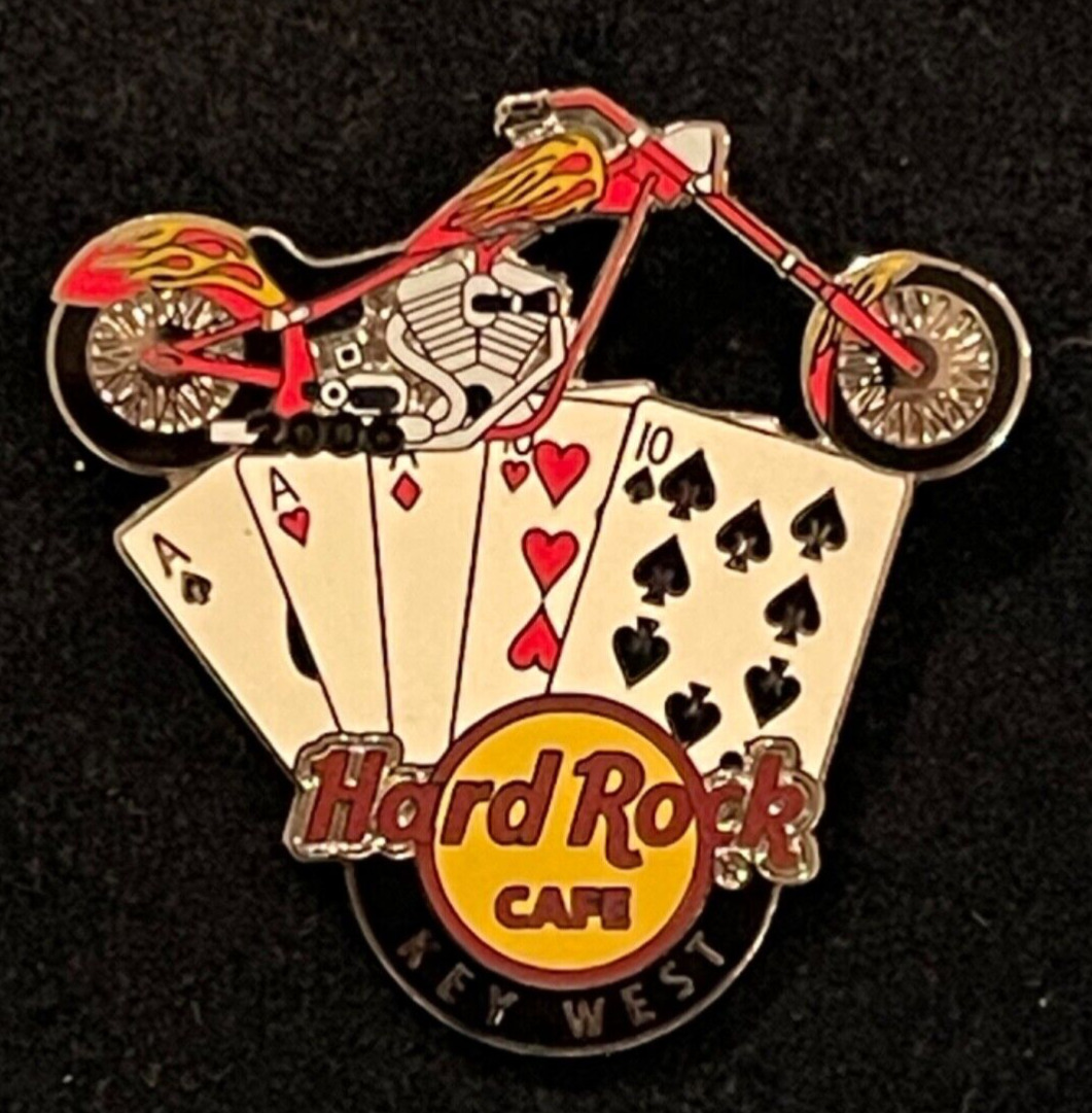 Hard Rock Cafe Key West Motorcycle Chopper Pin with Gift Box