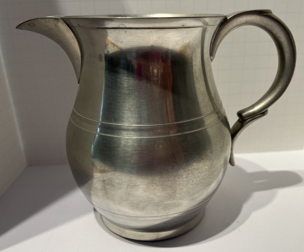 Vintage Pewter Pitcher  crafted by Woodbury Pewterers @ Henry Ford Museum NEW