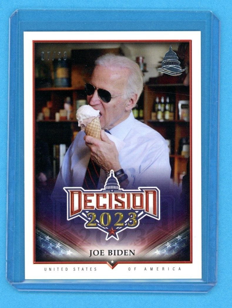 President Joe Biden #307 2023 Decision Update Silver Foil Capitol Parallel #7/23