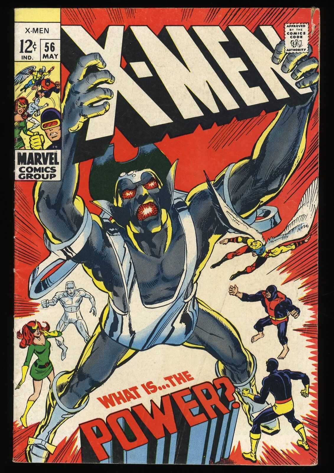 X-Men #56 FN+ 6.5 1st Appearance Living Monolith Neal Adams Cover Marvel 1969