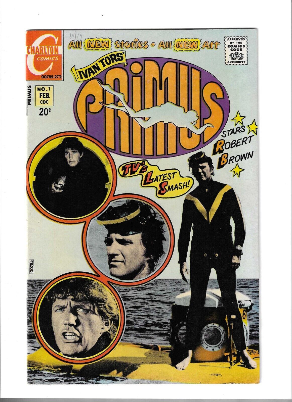 Primus #1...Charlton Comics 1972......NM- 9.2 White pages