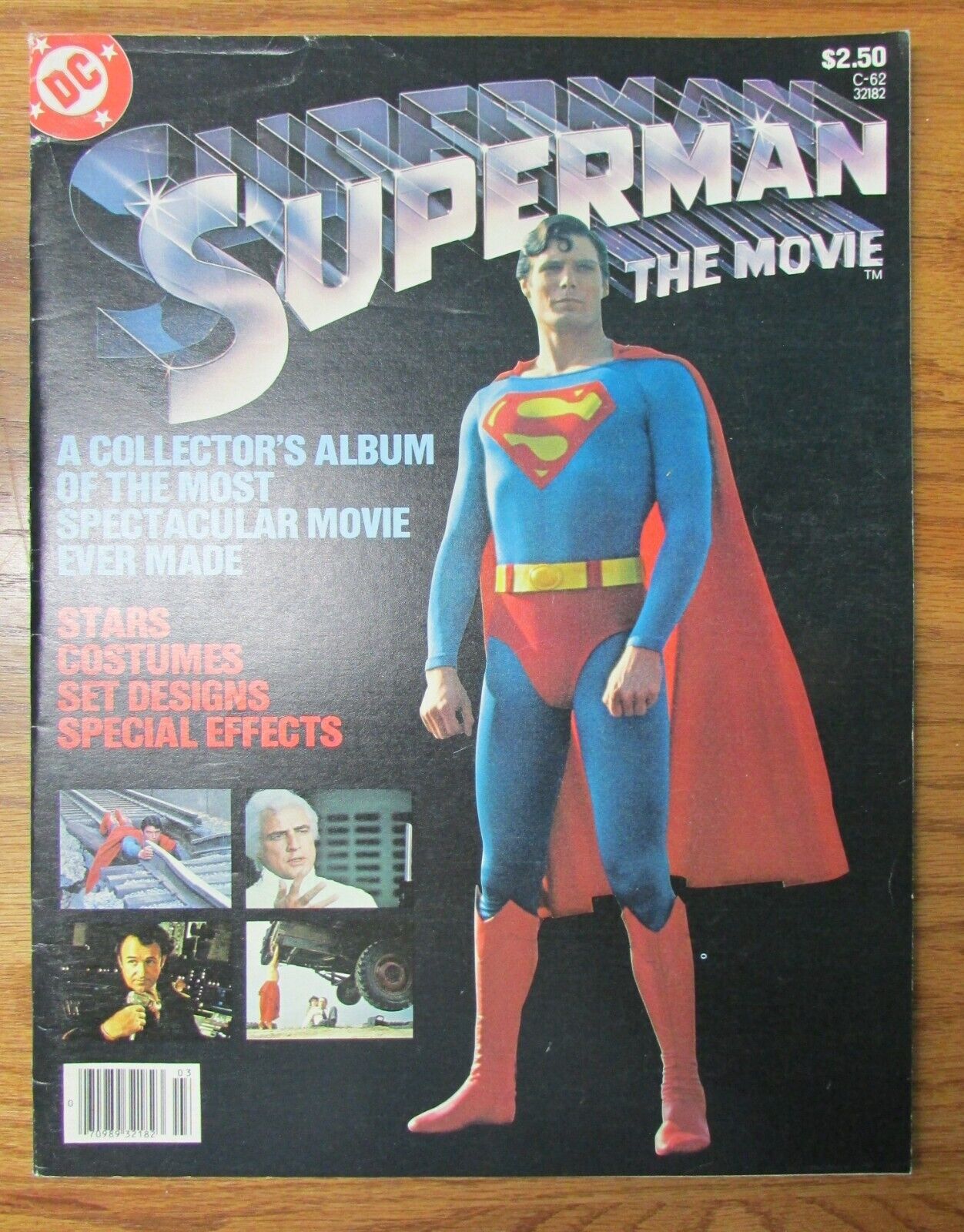 10X13 DC COMIC BOOK SUPERMAN THE MOVIE C-62 1979