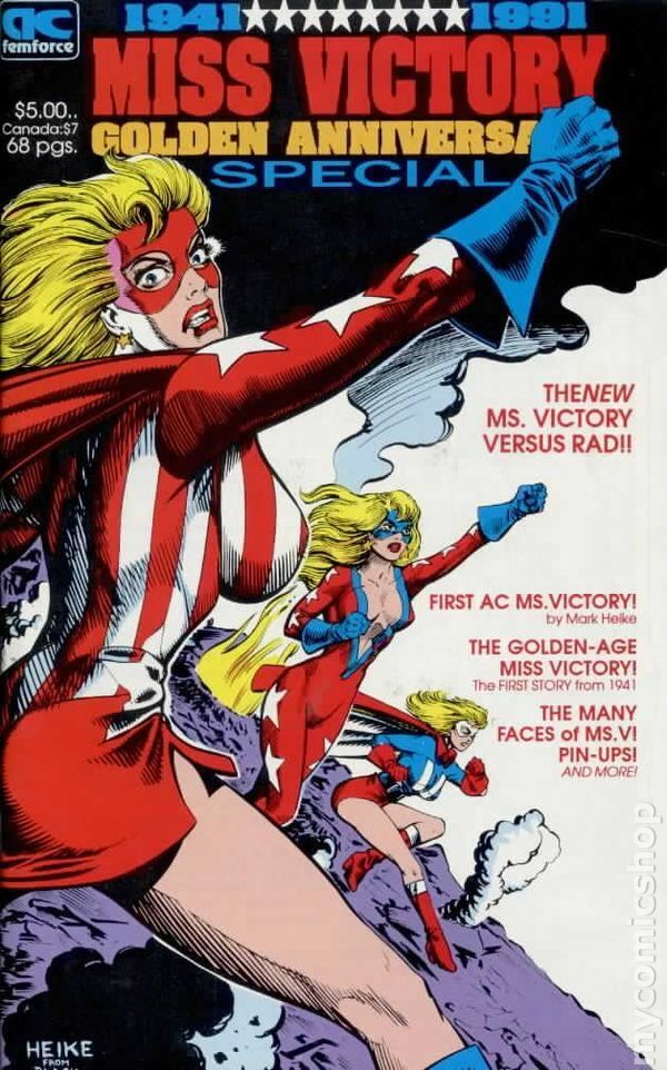 Miss Victory Anniversary Special #1 VG 1991 Stock Image Low Grade