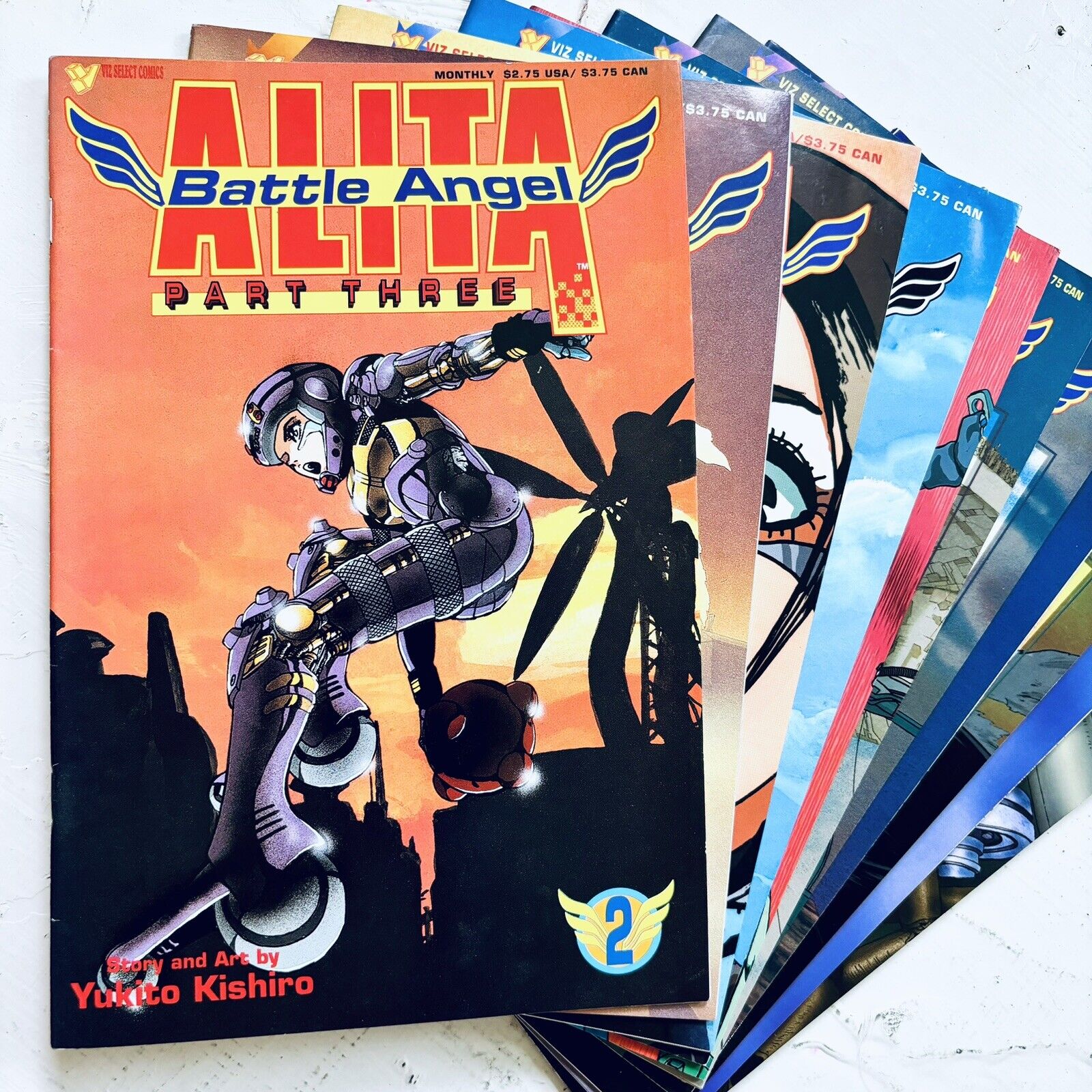 Battle Angel Alita Lot of 11 || Yukito Kishiro || Details In Photos