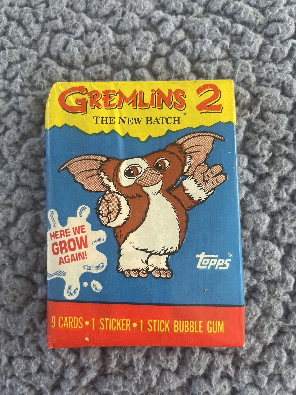 GREMLINS 2 1990 Topps UNOPENED trading card Wax Pack w/gum NEW Vintage