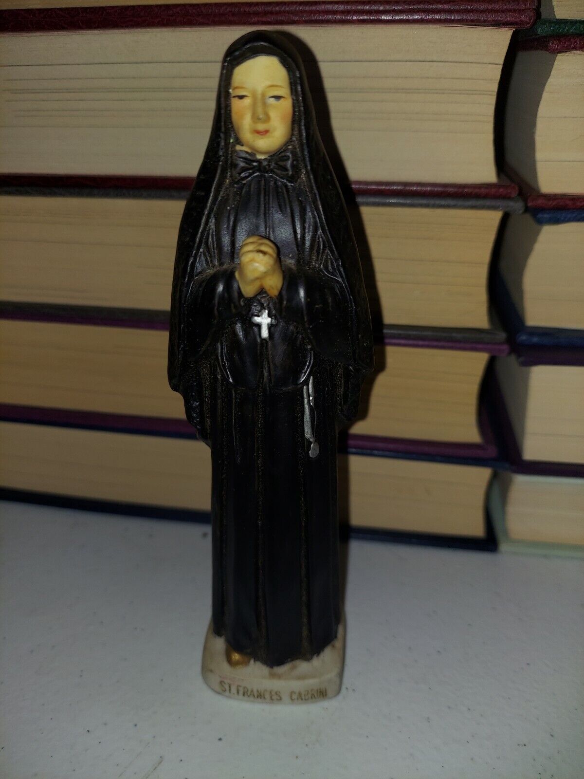 •St. Frances Cabrini Sanmyro Japan Porcelain Catholic Religious Figurine Vintage