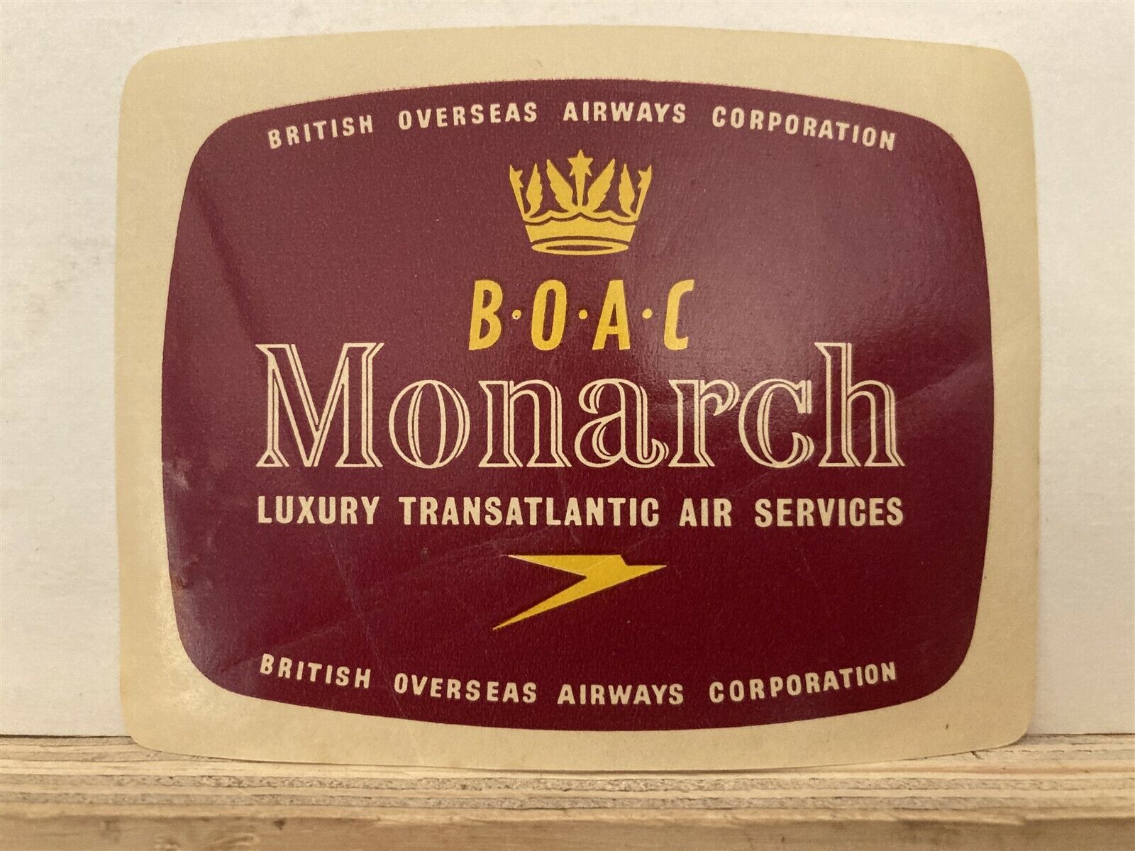 1950\'s 1960\'s British Overseas Airways Corporation Monarch Luxury Transatlantic 