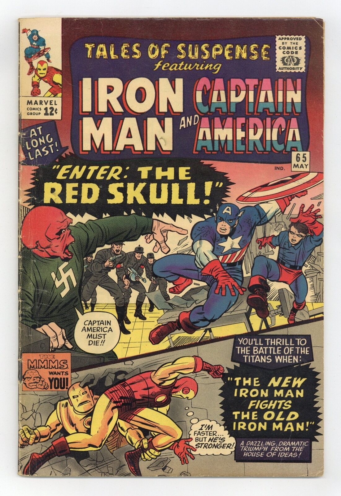 Tales of Suspense #65 GD/VG 3.0 1965 1st Silver Age app. Red Skull