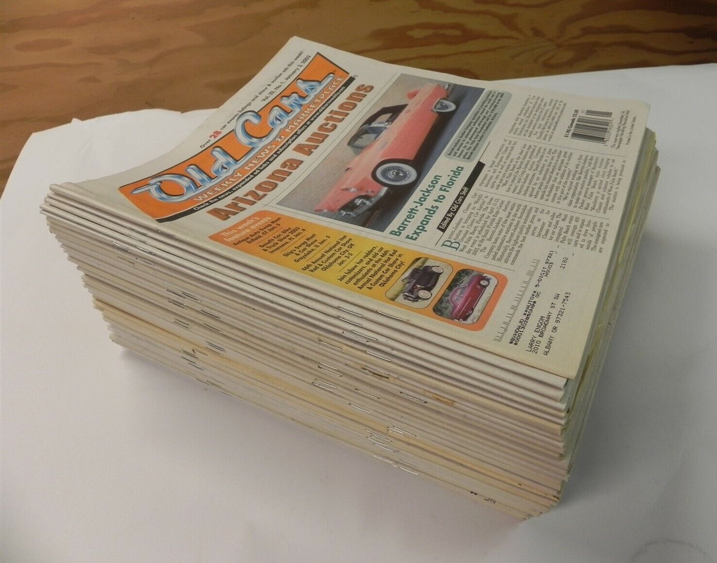 OLD CARS WEEKLY NEWSPAPER | 2003 ALMOST COMPLETE YEAR -GOOD CONDITION- 