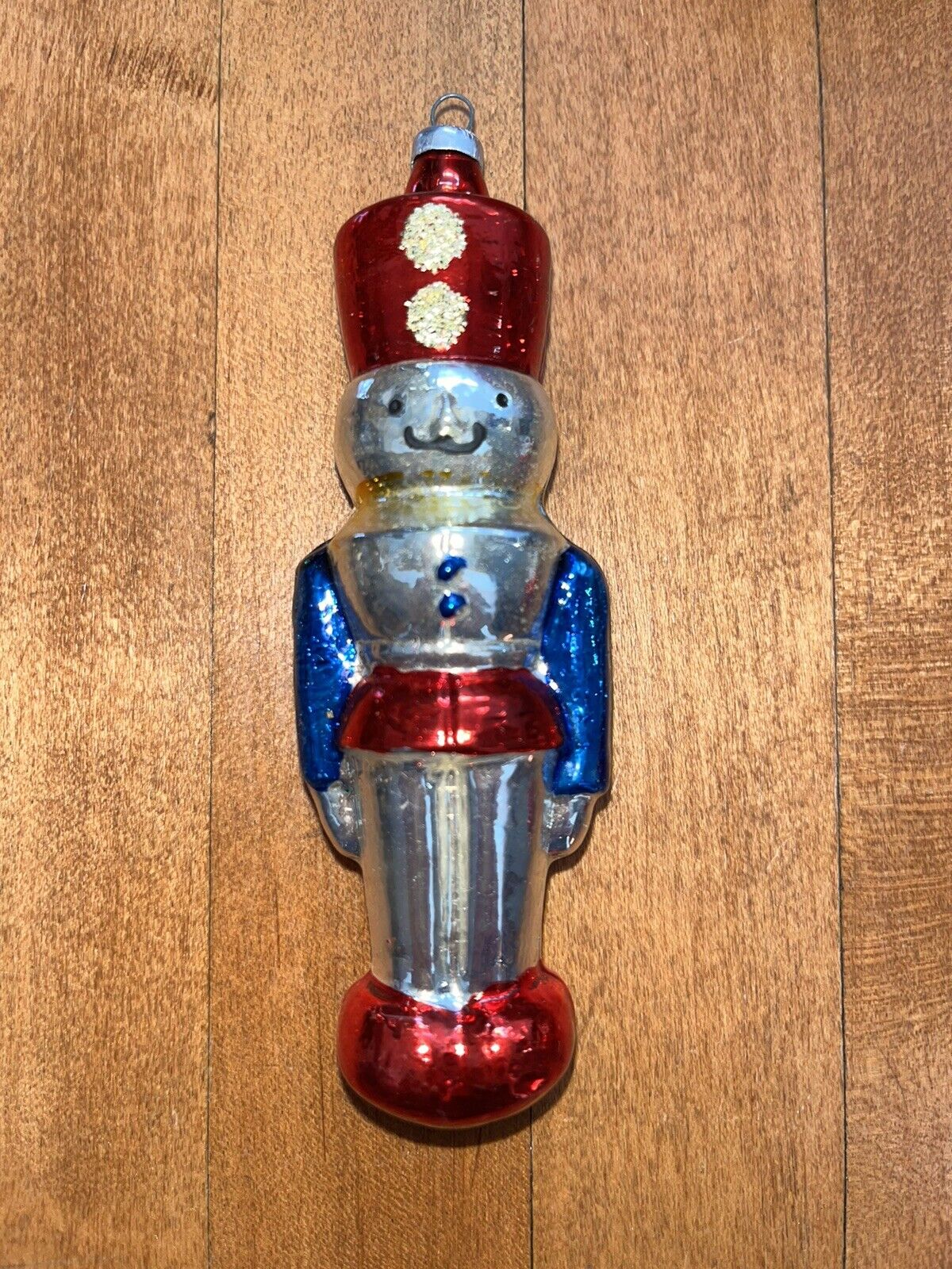 vintage Mercury Glass Ornament  SOLDIER West Germany 5”