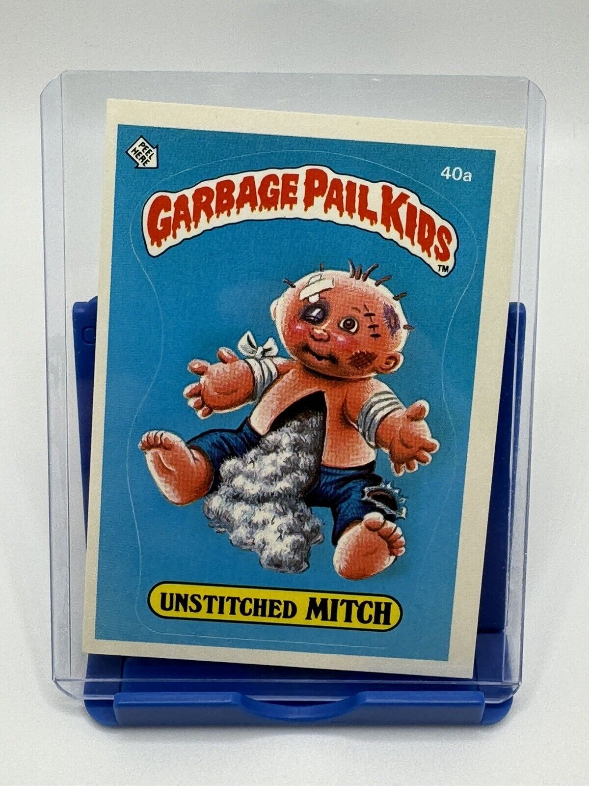 1985 Topps Garbage Pail Kids Card # 40a - (Orig Series 1) - UNSTITCHED MITCH