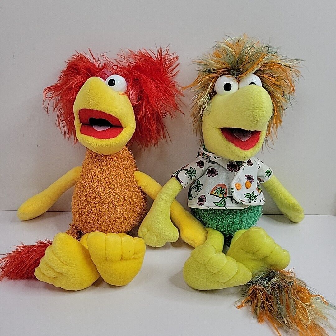 Red and Wembley Sababa Jim Henson Fraggle Rock Plush Stuffed Toy 2006