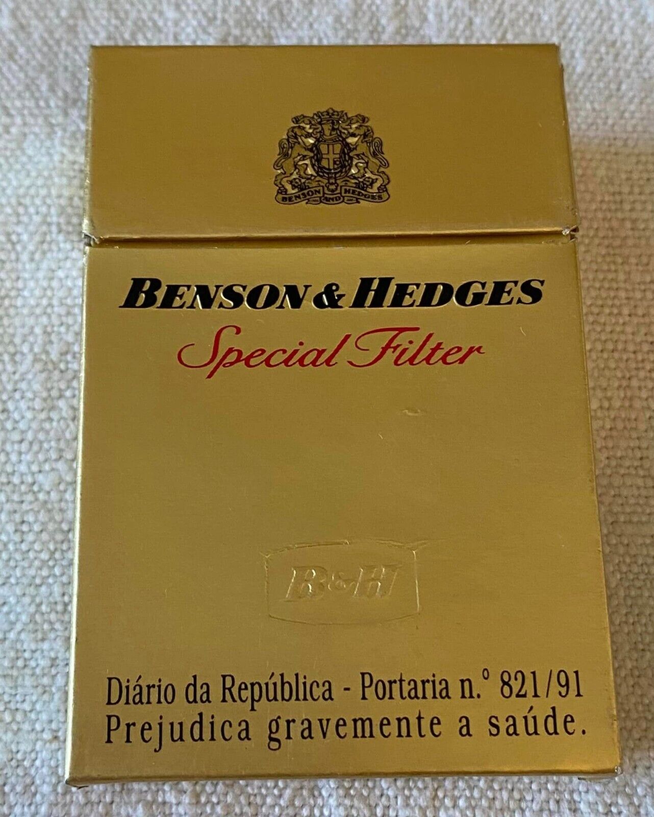 Vintage Benson & Hedges Special Filters Cigarette Cigarettes Cigarette Paper Box