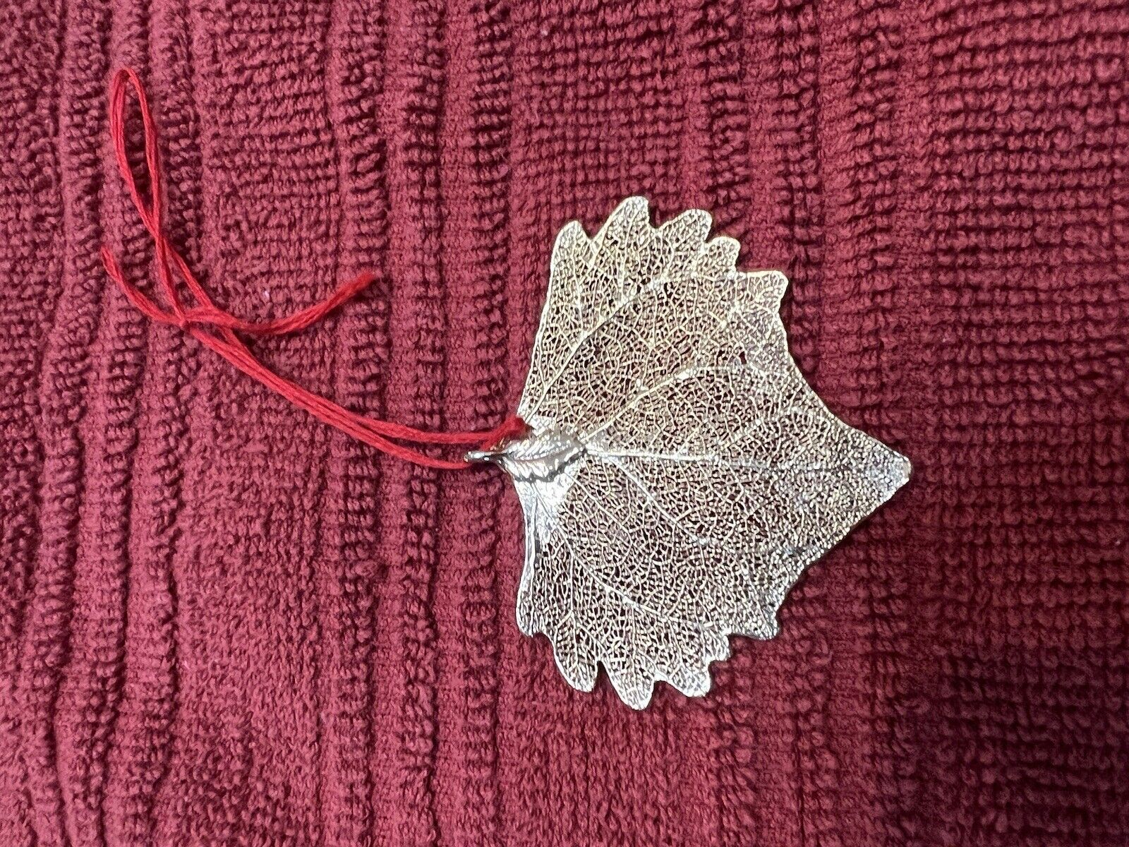 Vintage 18K Gold Leaf Ornament