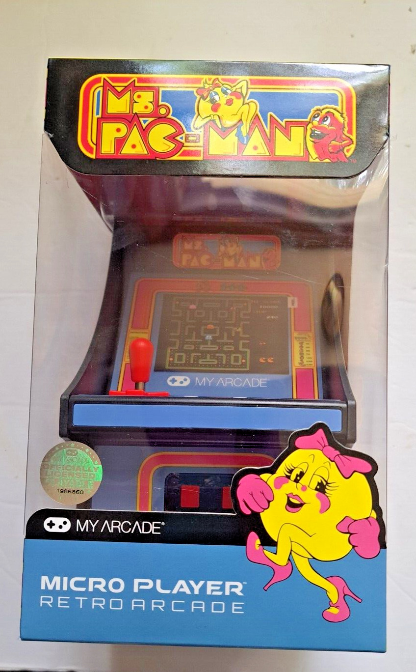 MY ARCADE MICRO PLAYER RETRO ARCADE MS. PAC-MAN 2019 BANDAI/NAMCO NEW