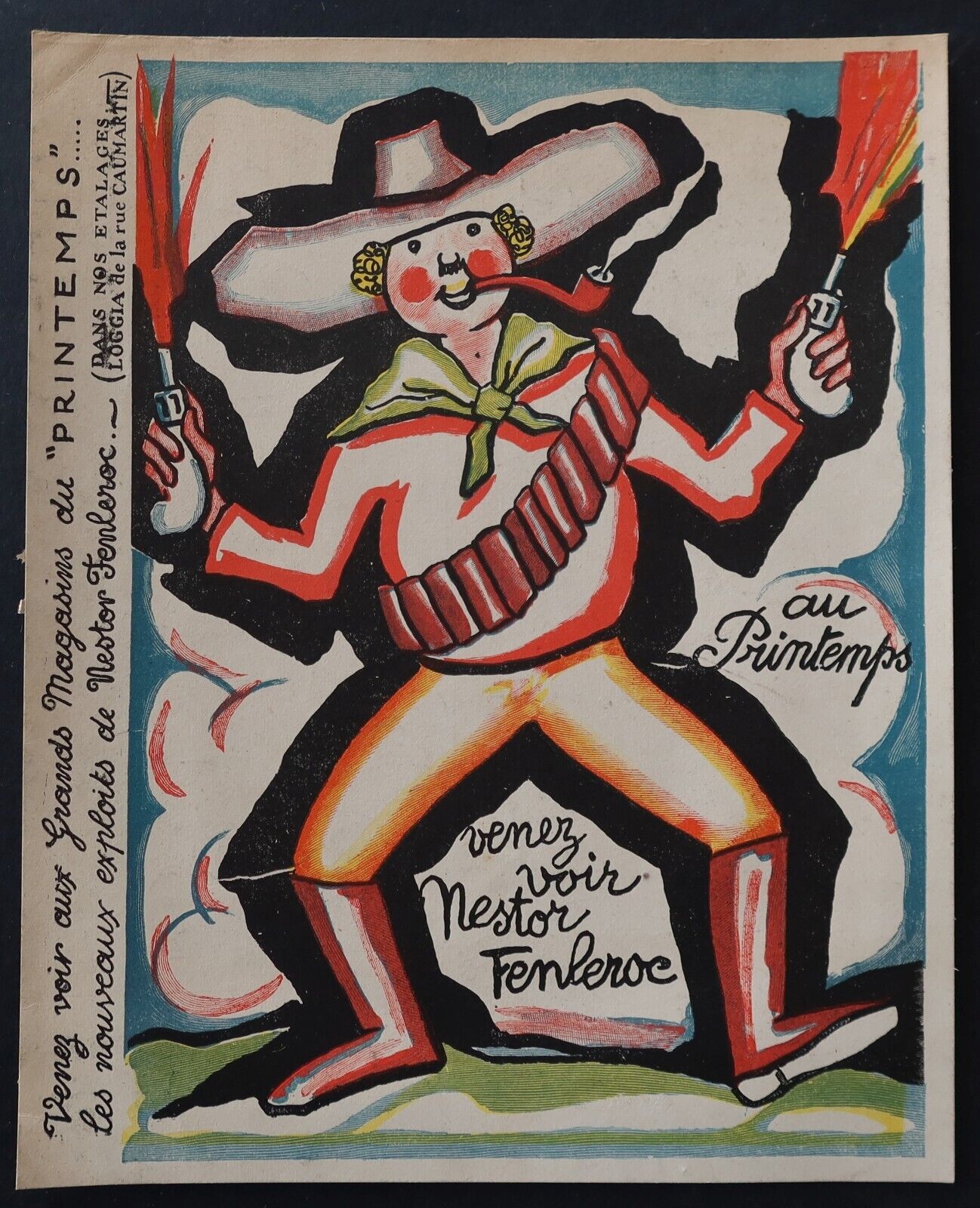Advertising poster ca 1925 IN SPRING Nestor FENLEROC BD Peltier 19x24cm