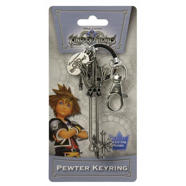 Kingdom Hearts Oathkeeper Keyblade Pewter Key Ring Keychain Official Licensed