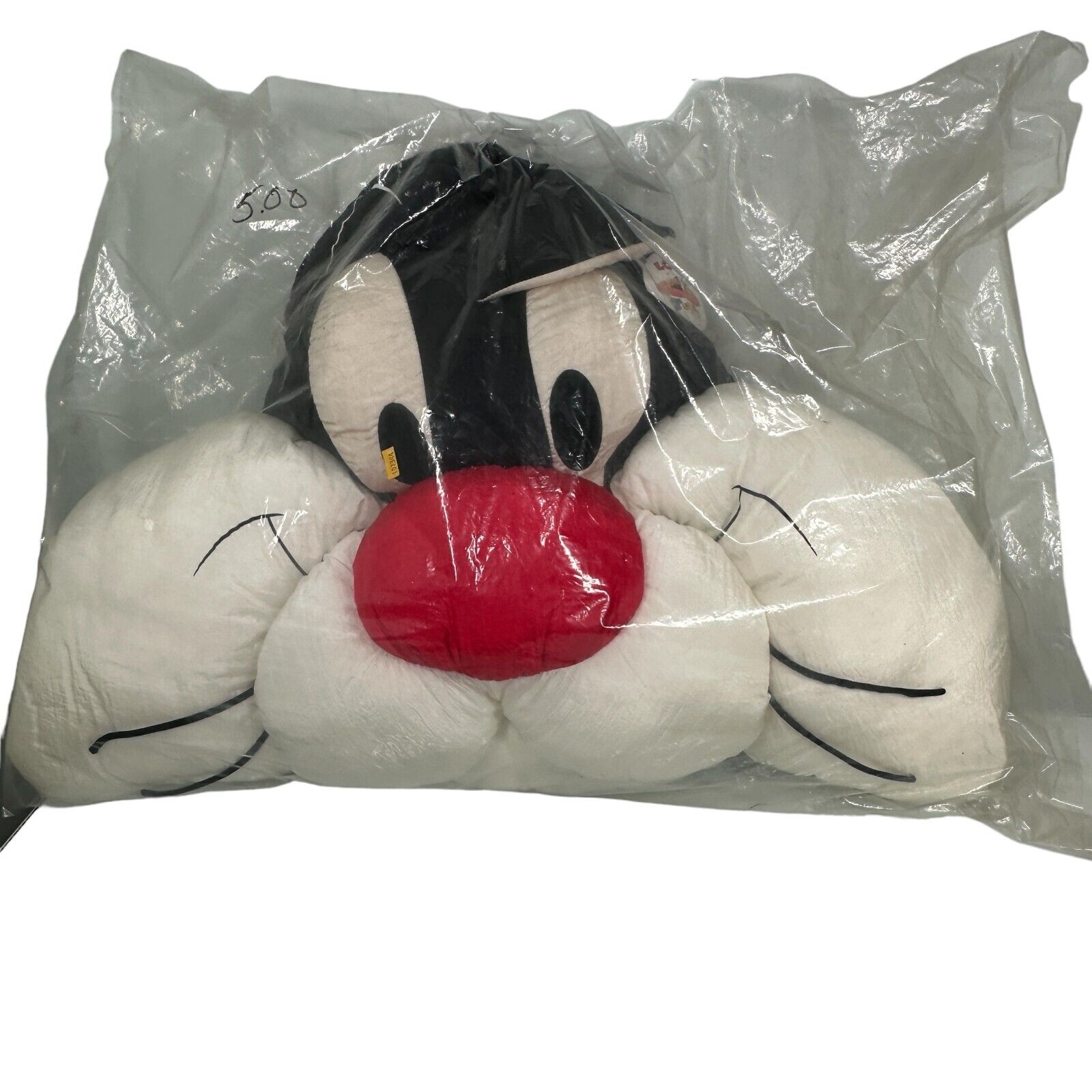 Vintage Play By Play Looney Tunes Sylvester Cat Nylon Plush Pillow Puffalump