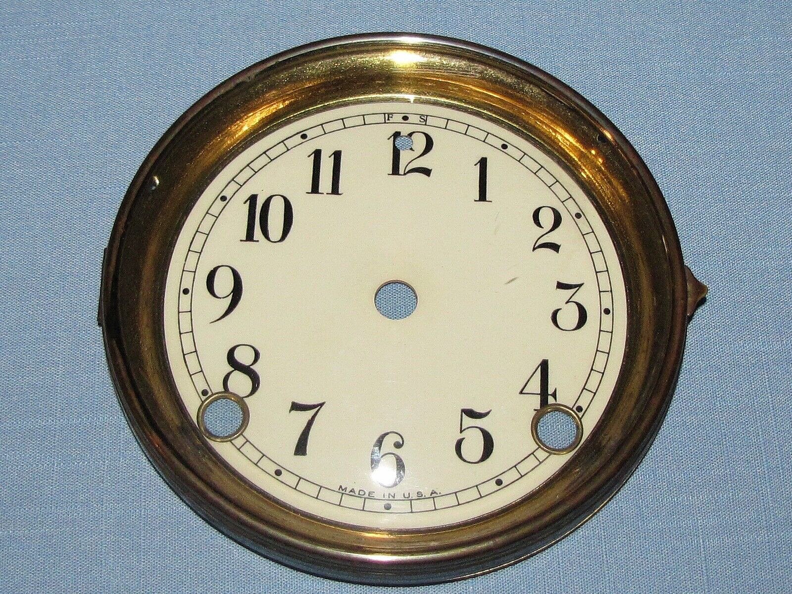 Antique Sessions Clock Dial and Bezel