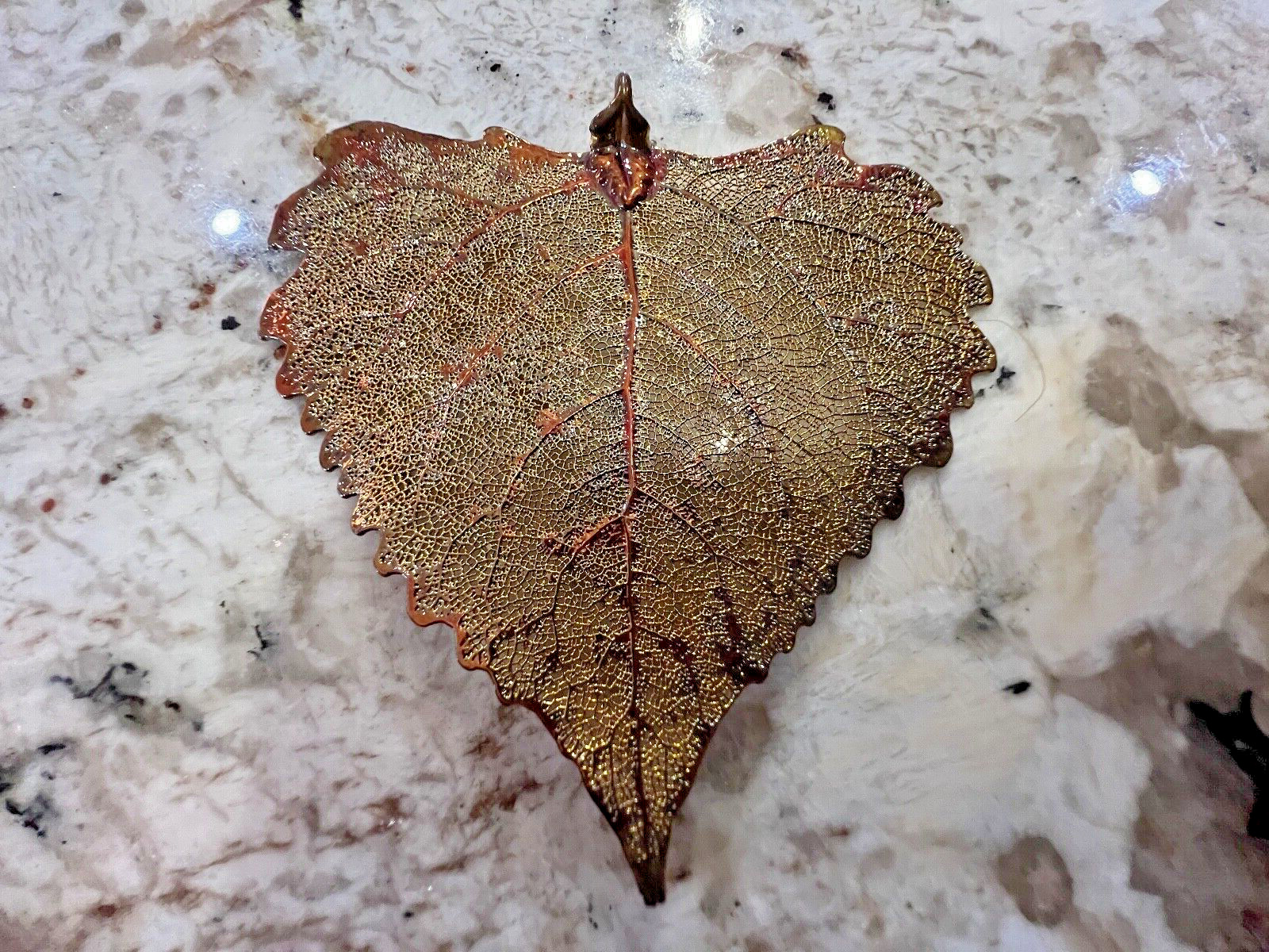 Copper Dipped Aspen Leaf Ornament