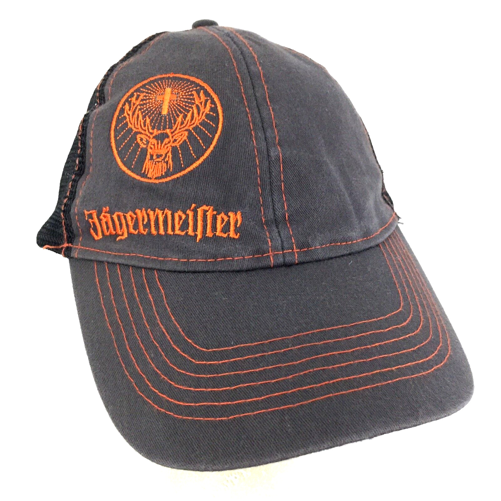 Jagermeister Hat Beer Spell Out Script Logo Golf Beach Snapback Baseball Dad Cap