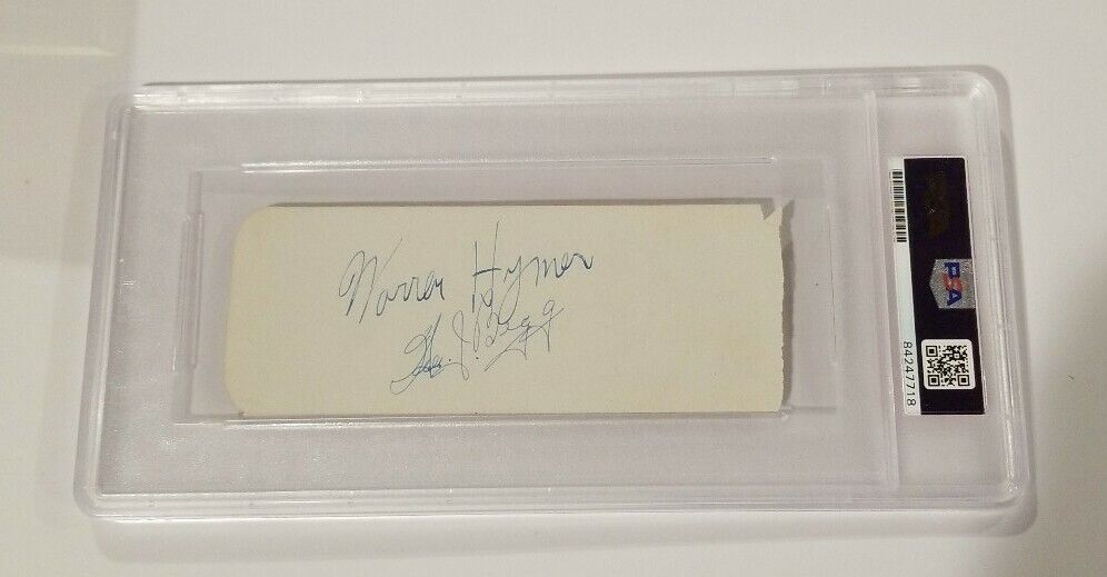 Rare Warren Hymer 1906-1948 Signed Album Page Auto Autograph PSA DNA Actor