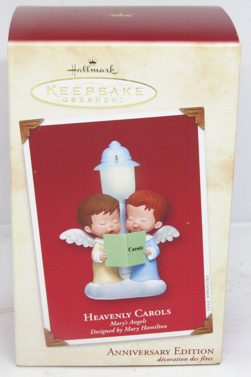 Vintage 2002 Hallmark Keepsake Anniversary Edition, Heavenly Carols, Ornament.
