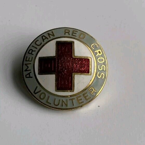 Vintage American Red Cross Volunteer Brooch Pin