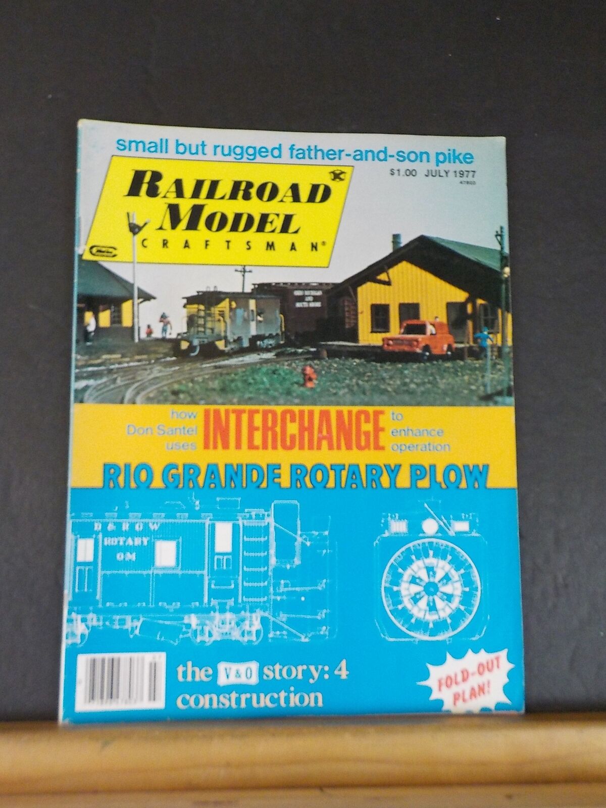 Railroad Model Craftsman Magazine 1977 July RG Rotary plow Interchange to enhanc
