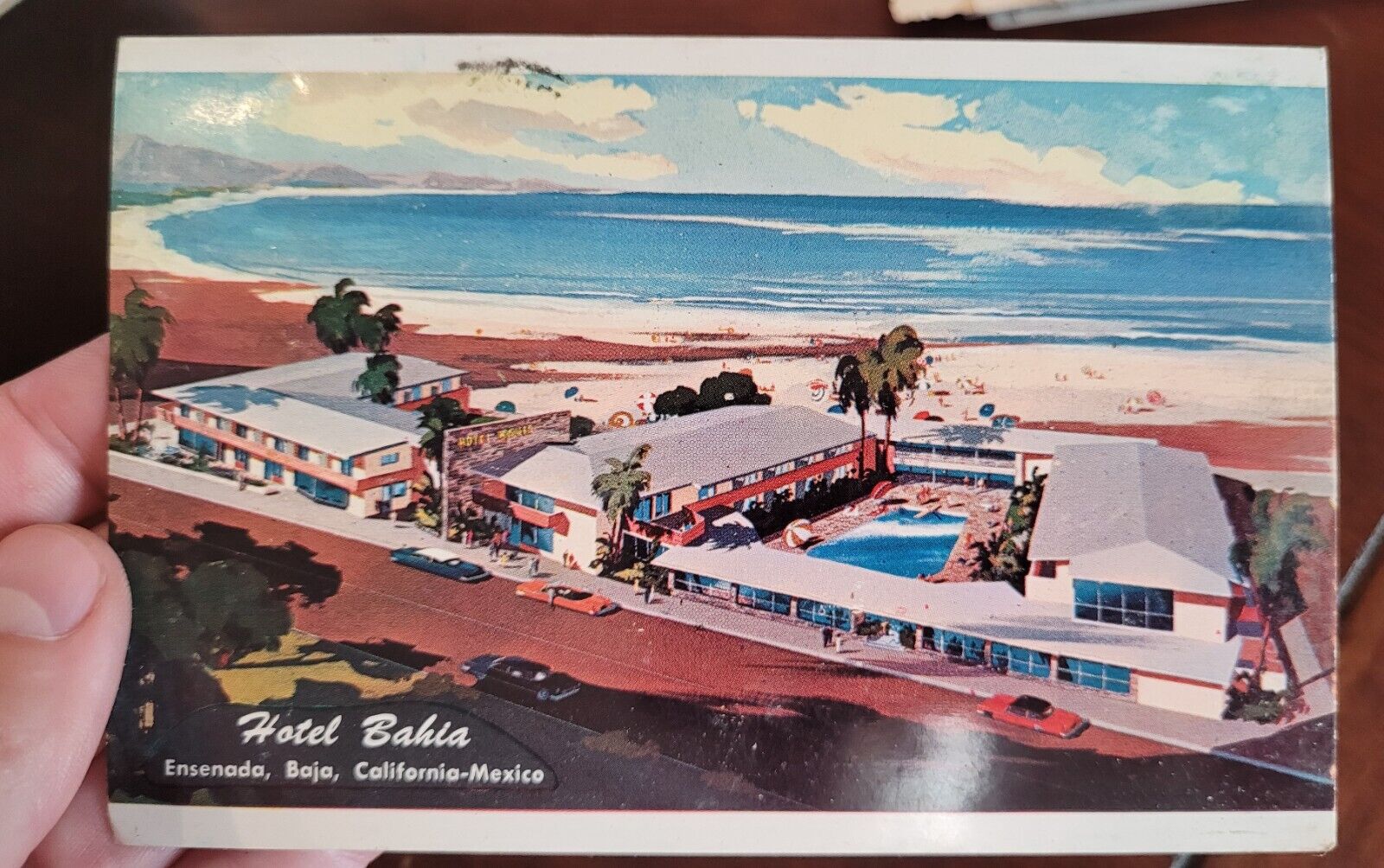 Hotel Bahia Ensenada Baja Old Mexico California Vintage Post Card