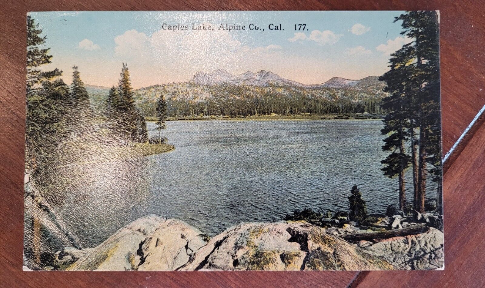 Caples Lake Alpine California Vintage Post Card - C3